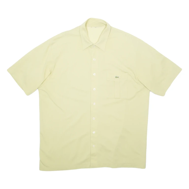 LACOSTE Mens Plain Shirt Green XL