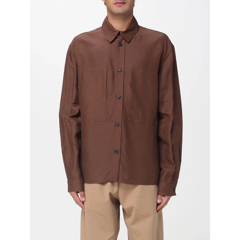 Shirt Men color Brown (S6LAMASI072920)