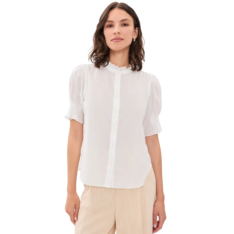 rag & bone Dakota Button Down Shirt Bone XXS