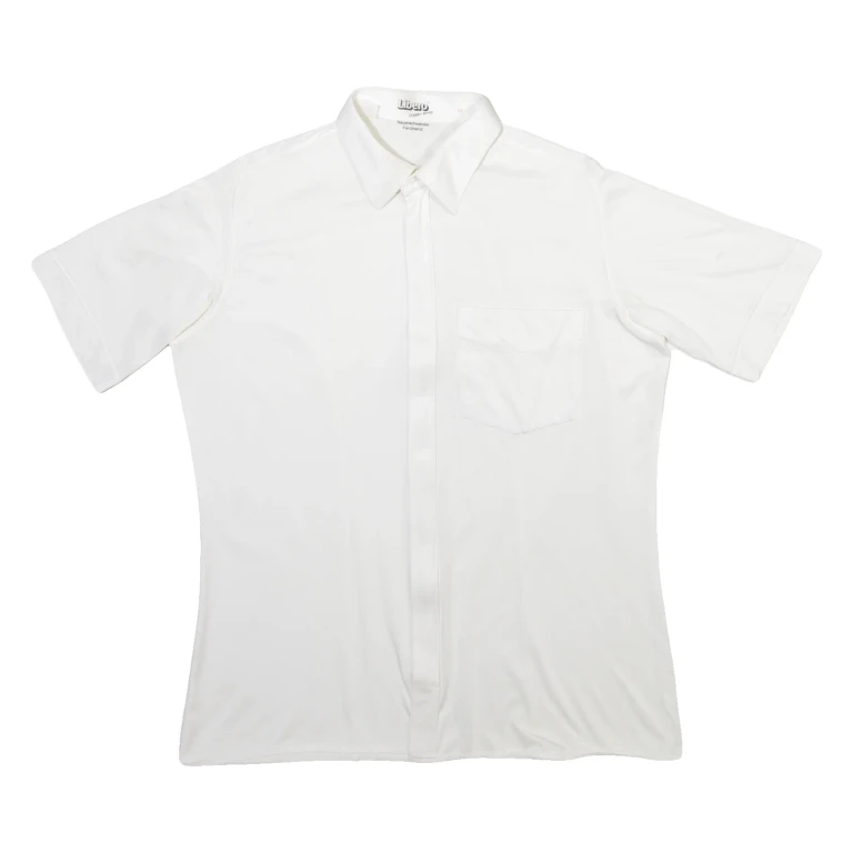 LIBERO Mens Plain Shirt White S