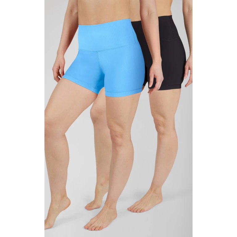 2 PK 5" Ribbed Elastic Free Waisband Short