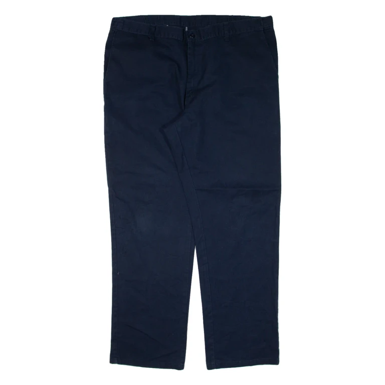 DICKIES Workwear Mens Trousers Blue Regular Straight W38 L32
