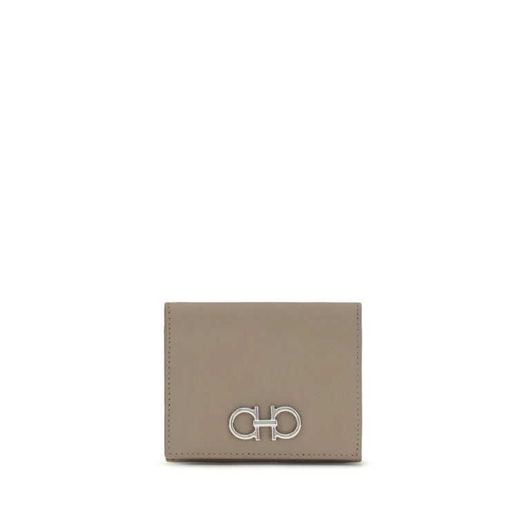 Beige Calf Leather Bos Taurus Wallet - Women
