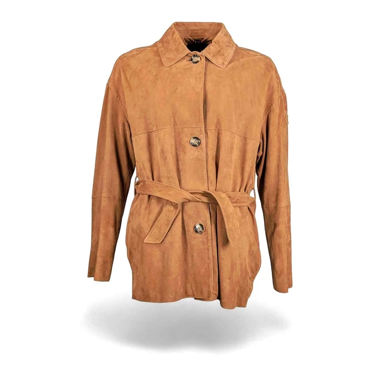 Blouson En Cuir - Marron (PED556399012407466)