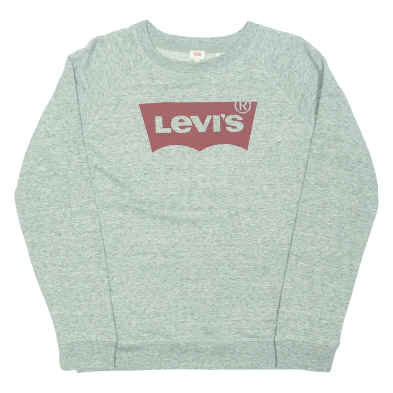 LEVI'S Womens Sweatshirt Grey M