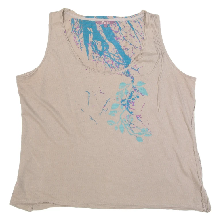 FAT FACE Womens Vest Grey Sleeveless UK 18