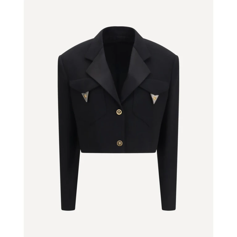 Cropped wool Blazer Female 40