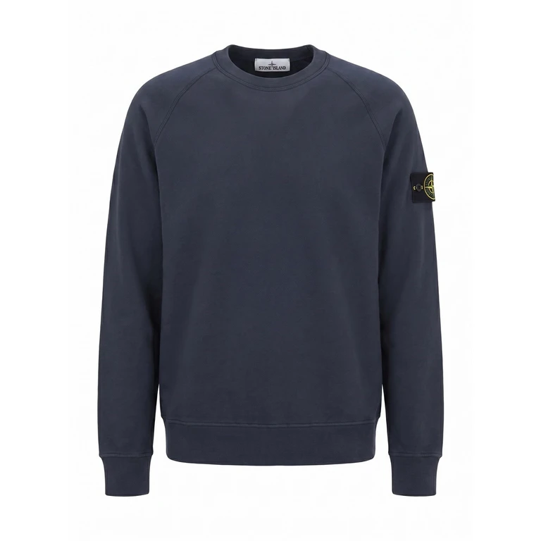 Stone Island Organic Cotton Fleece Sweatshirt