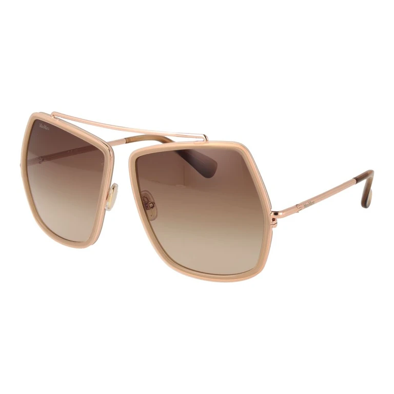 Max Mara Beige Metal Sunglasses - Women
