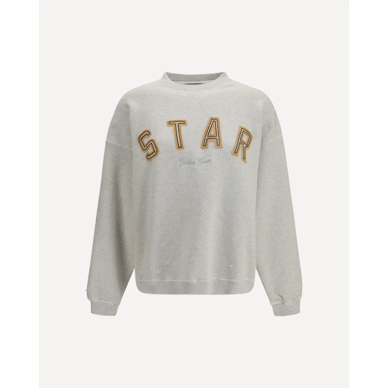 GOLDEN GOOSE Sweatshirt crewneck in cotton with contrasting logo Female XS
