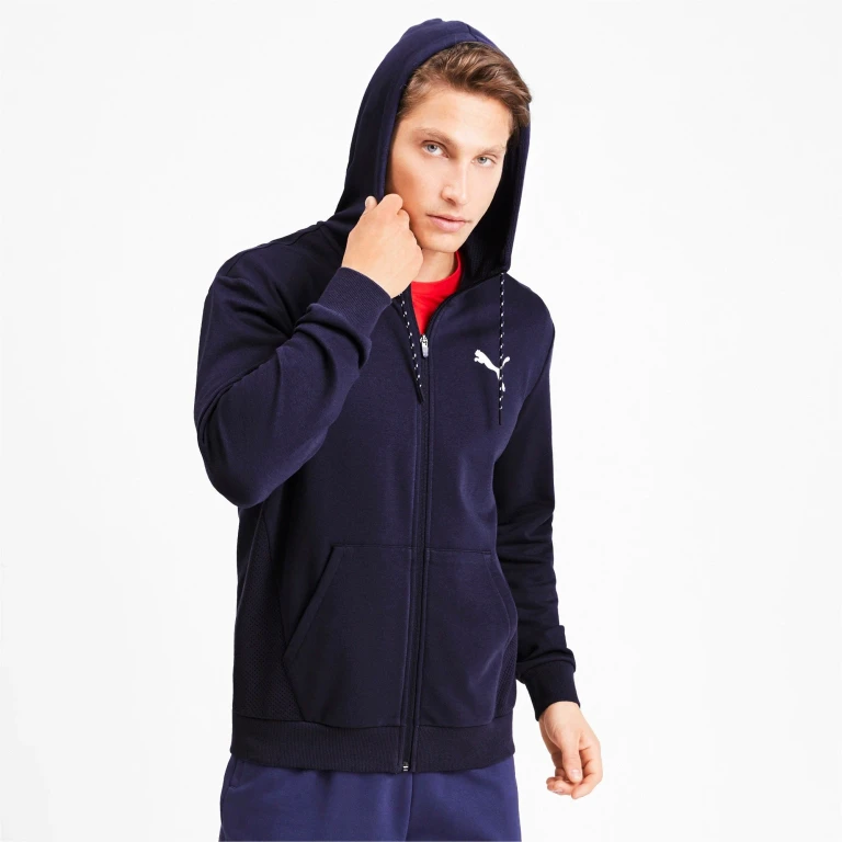 Men's Modern Sports Full Zip Hoody Tr