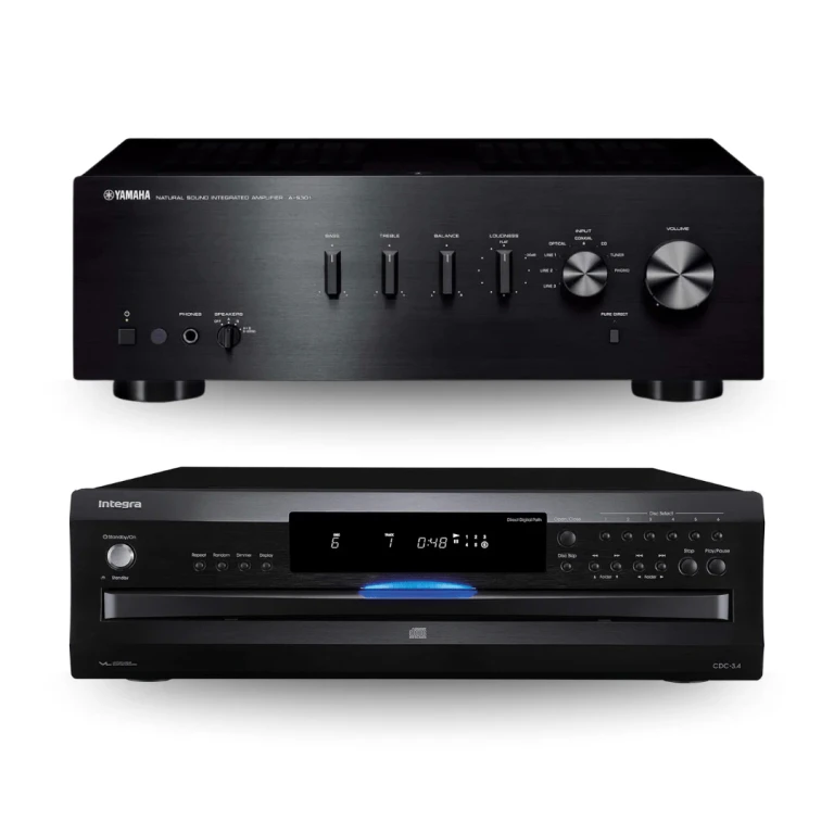 A-S301BL Integrated Amplifier & CDC-3.4 6-Disc CD Changer (Bundle)