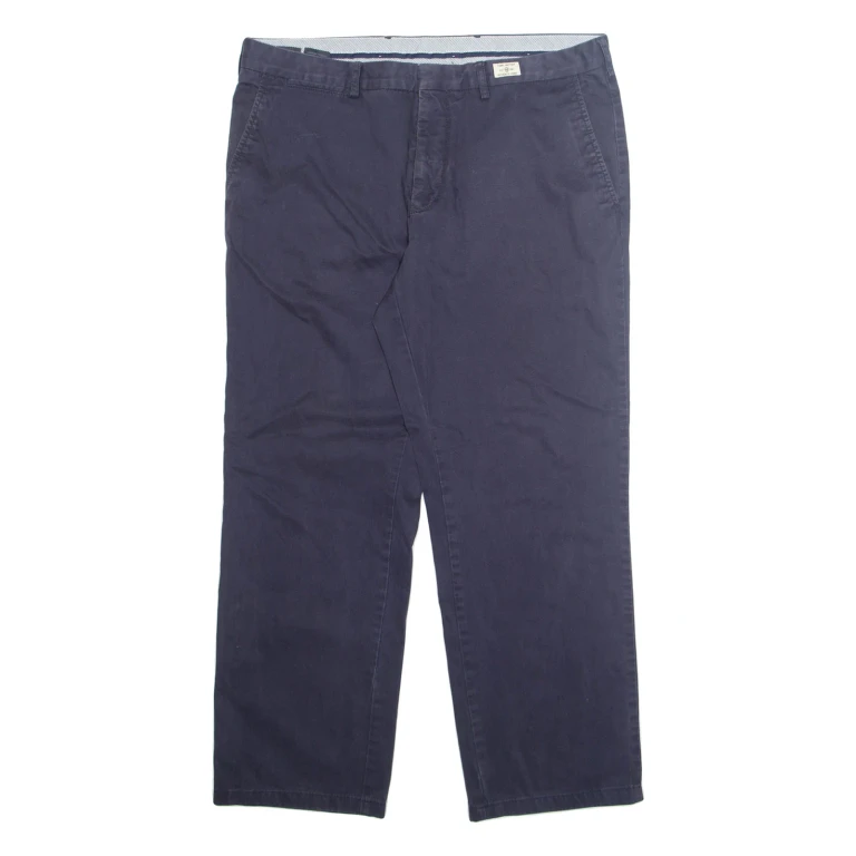TOMMY HILFIGER Chino Mens Trousers Blue Regular Straight W36 L32