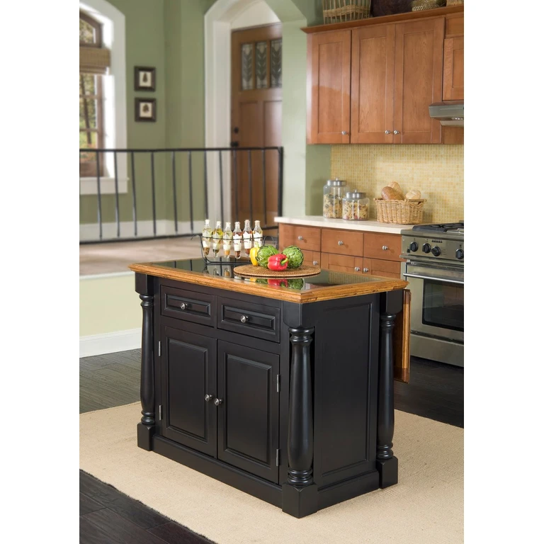Monarch Black Kitchen Island