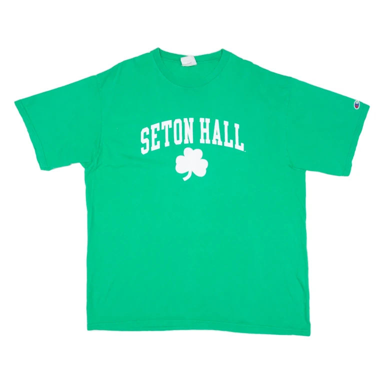 CHAMPION Seton Hall Mens T-Shirt Green USA 2XL