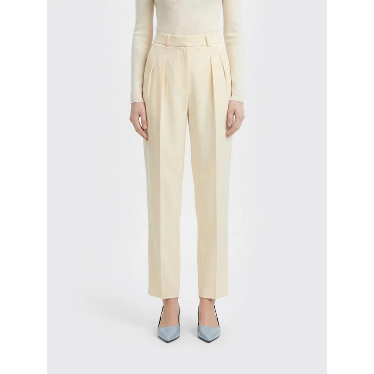 LOULOU DE SAISON Pants Woman color White (ALIOIVORY)