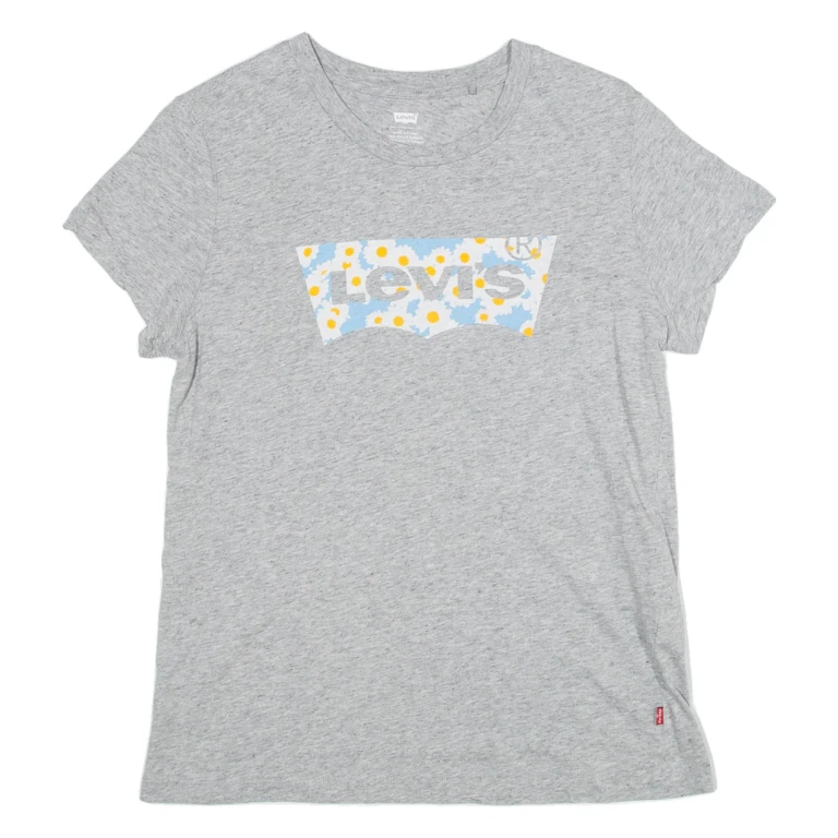 LEVI'S Womens T-Shirt Grey S