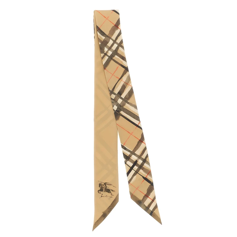 Burberry Beige Satin Foulard Accessory - Women