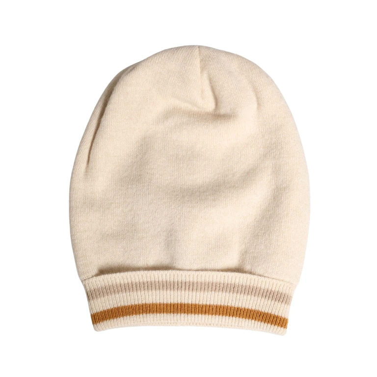 Dolce & Gabbana Beige Cashmere Knitted Women Winter Beanie Hat - Women