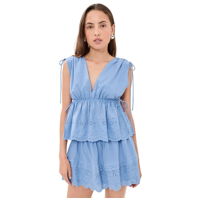 WAYF Goldie Top Chambray XS