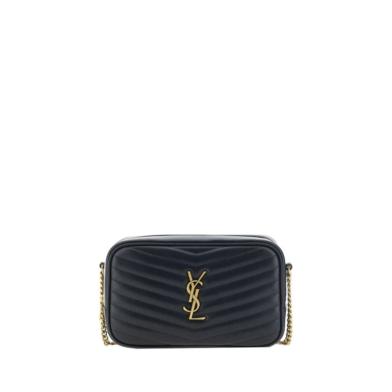 Saint Laurent Black Calf Leather Bos Taurus Shoulder Bag - Women