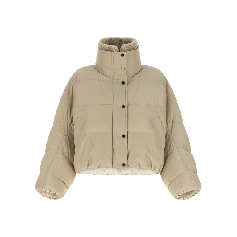 Brunello Cucinelli Beige Cotton Full-Length Jacket Clothing - Women
