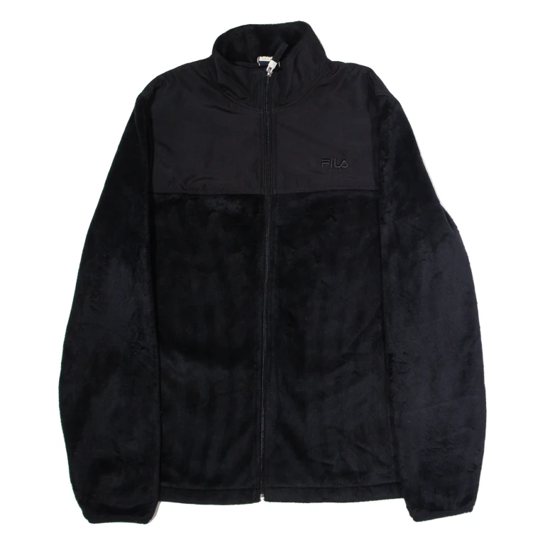 FILA Womens Fleece Jacket Black L