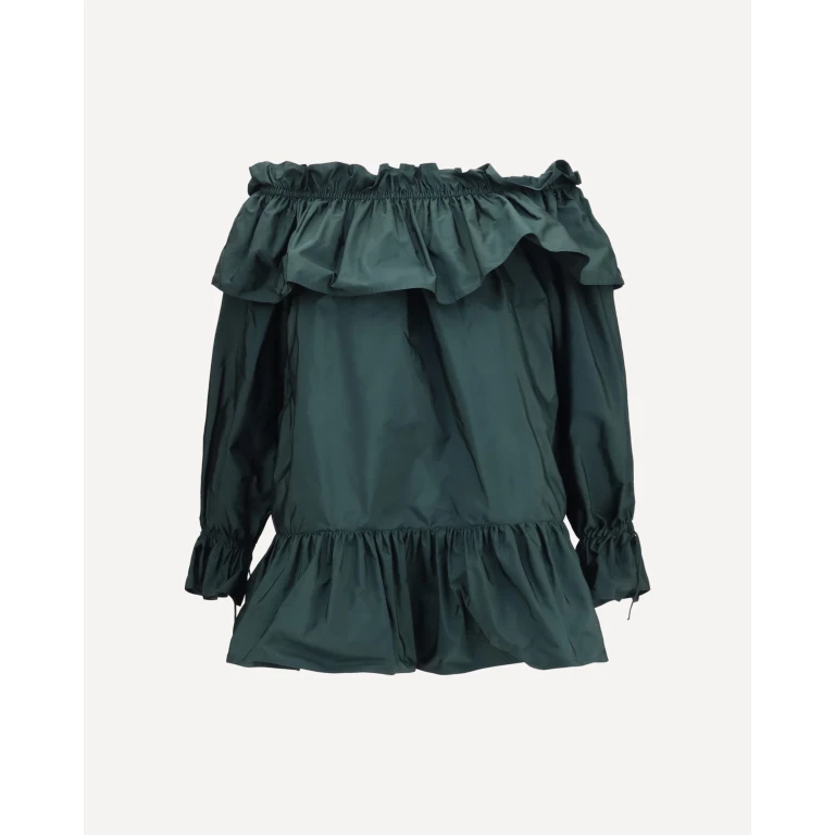 Ruffled Nylon Poplin Dress Female 36