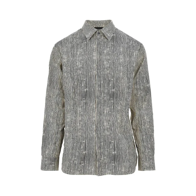 Printed lyocell-blend Comfort Fit shirt Man L