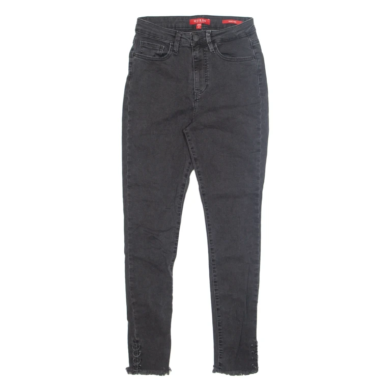 GUESS Womens Jeans Grey Slim Skinny Stone Wash W27 L28