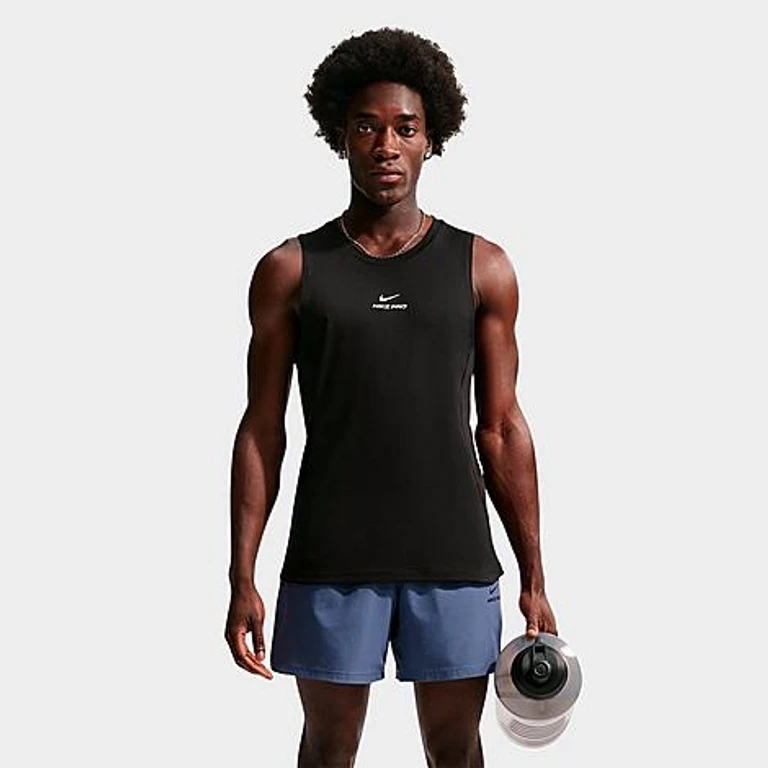 Nike Men's Pro Dri-FIT Training Tank Top in Black/White Size: XS