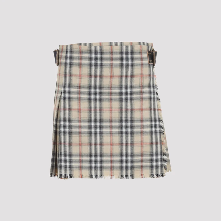 Check Wool Mini Kilt