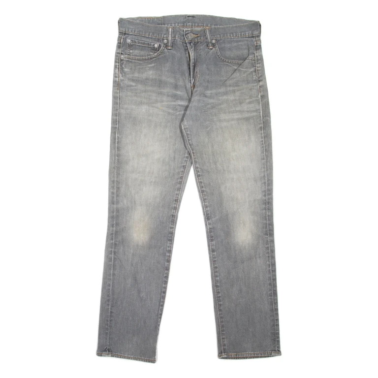 LEVI'S 511 Jeans Mens Grey Slim Straight Stone Wash W31 L30