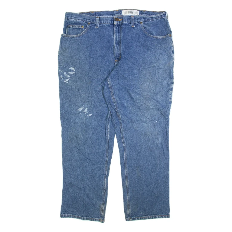 CARHARTT Mens Jeans Blue Relaxed Skinny W40 L30