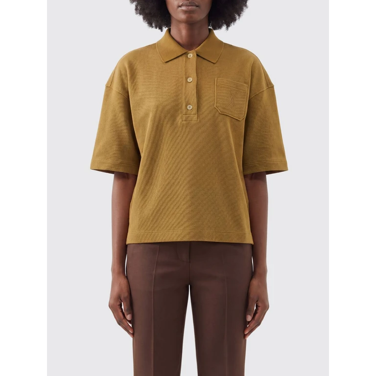 Short-Sleeve Cotton Polo with Patch Pocket (873300Y38BN2590)