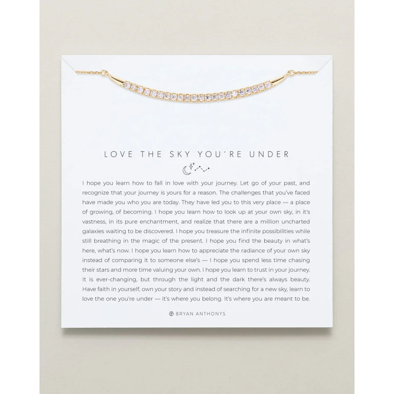Love The Sky You're Under Pave Necklace