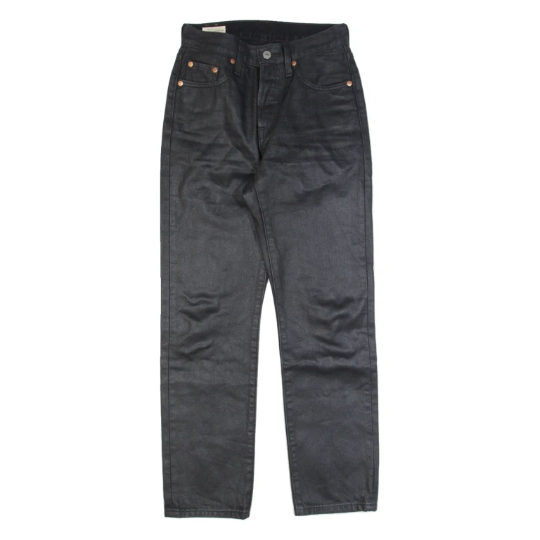 LEVI'S 501 BIG E Womens Jeans Black Regular Straight W24 L28