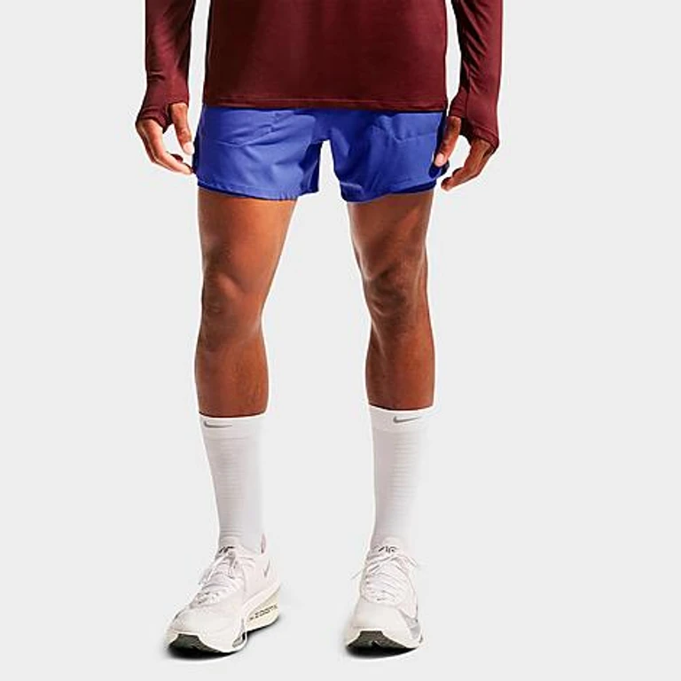 Nike Men's Stride Dri-FIT 2-in-1 5" Running Shorts in Lapis Size: XS