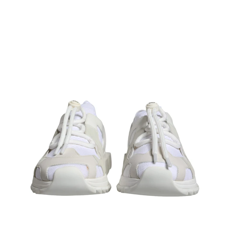 Dolce & Gabbana White Mesh Sorrento Trekking Sneakers Shoes - Women