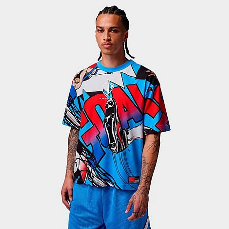 Nike Men's Jordan Brooklyn Comic Graphic T-Shirt in White Size: XS