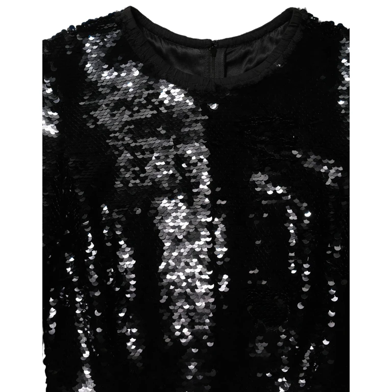 Dolce & Gabbana Black Bodycon Mermaid Sequinned Gown Dress Polyester - Women