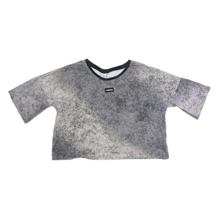 ADIDAS Womens T-Shirt Grey Crew Neck M