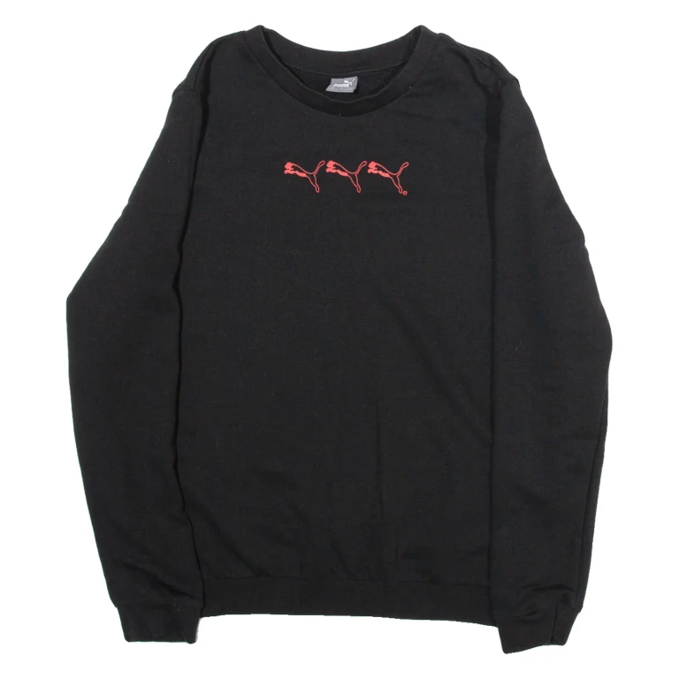 PUMA Womens Sweatshirt Black M