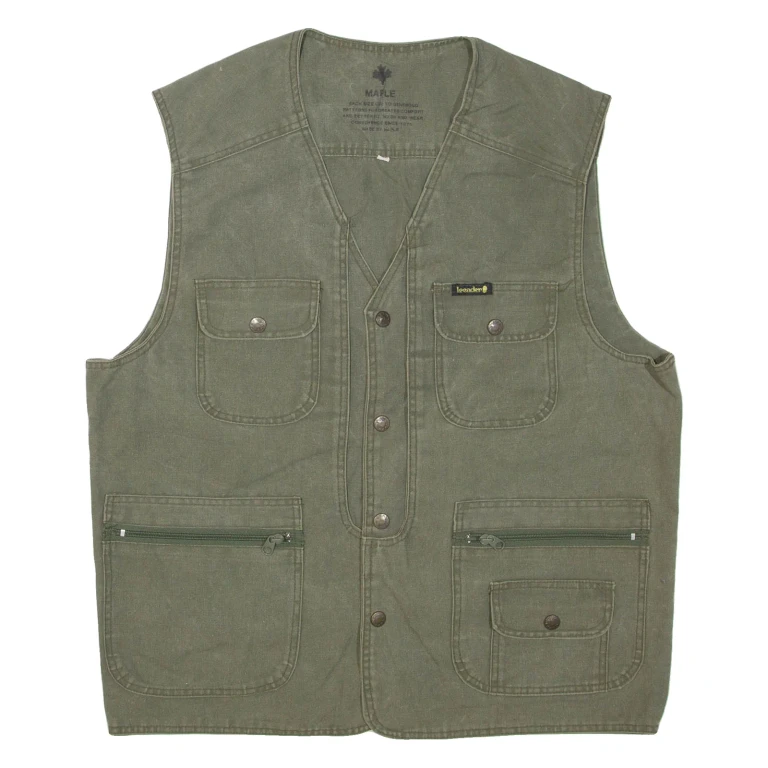 MAPLE Utility Mens Gilet Green 2XL