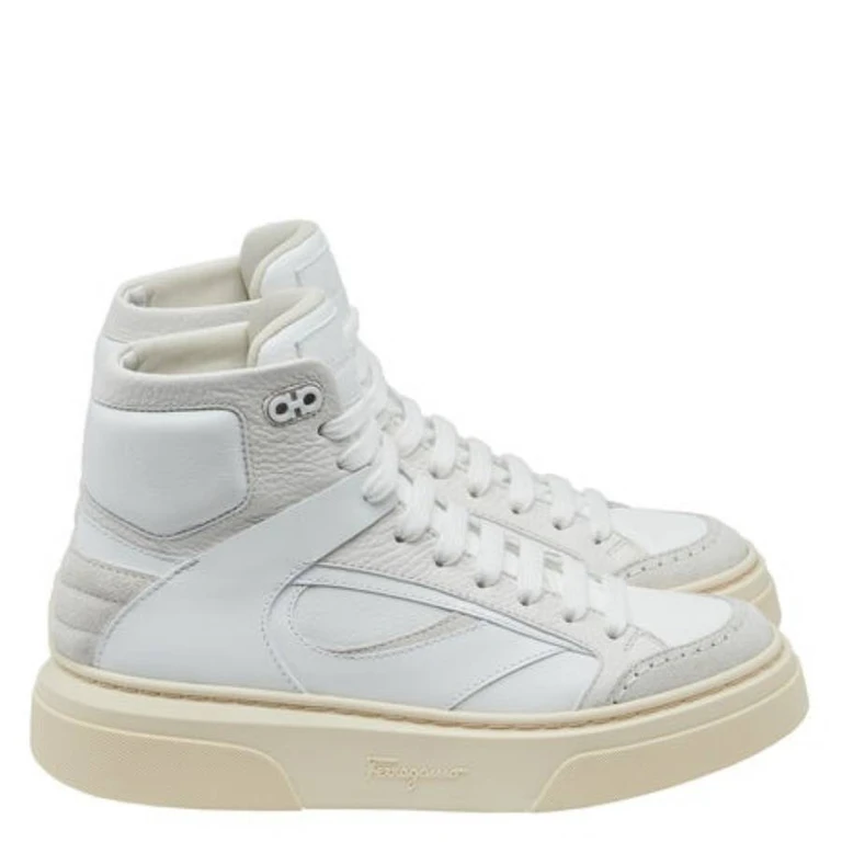 Cassio Leather High-Top Sneakers, Size 7