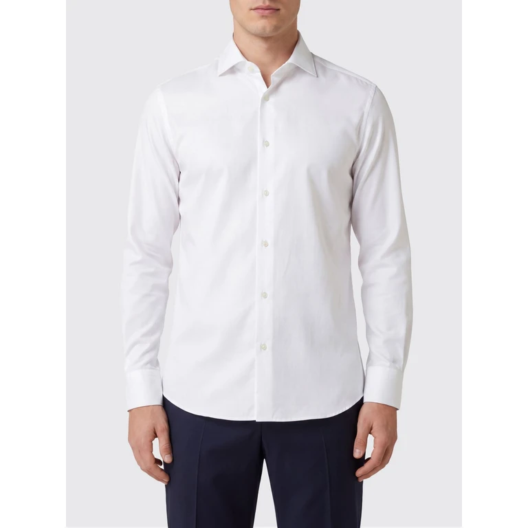 Cotton French Collar Slim Fit Shirt (MR6201718C159)