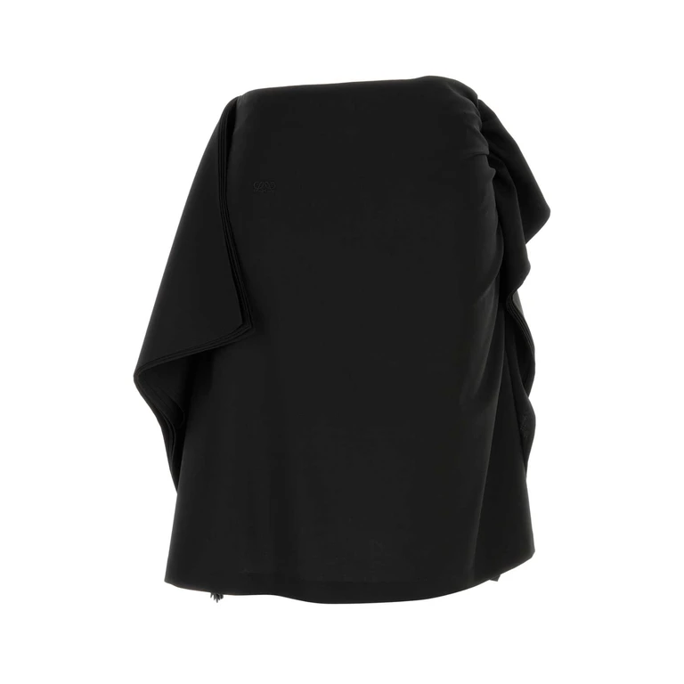 Loewe Black Wool Skirt Exterior: Gonne - Women