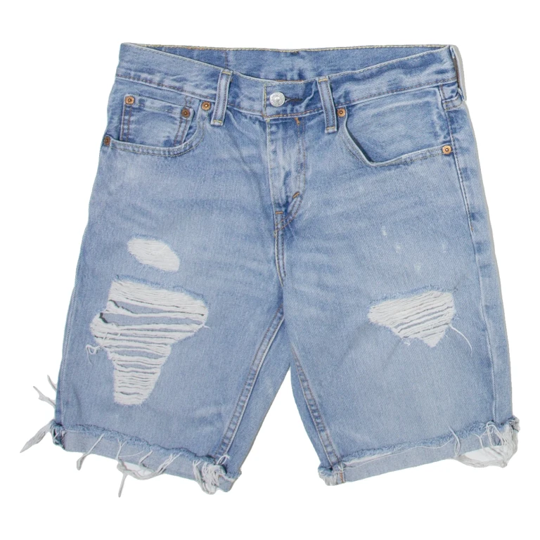LEVI'S 511 Womens Denim Shorts Blue Slim M W29