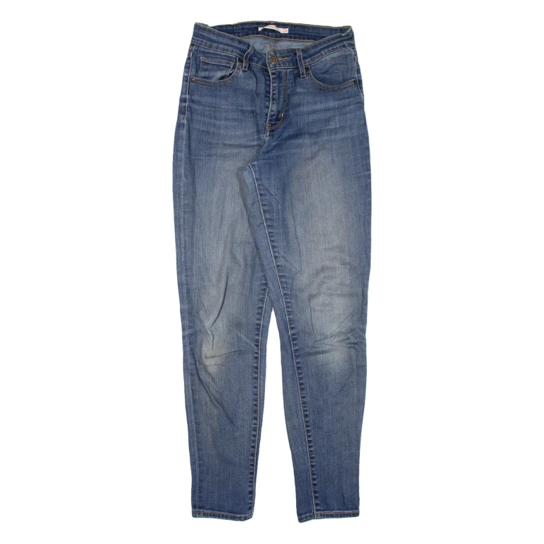 LEVI'S 721 High Rise Womens Jeans Blue Slim Skinny W25 L29