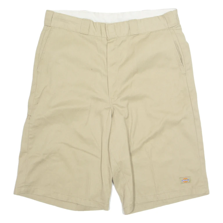 DICKIES Mens Workwear Shorts Beige Loose L W36